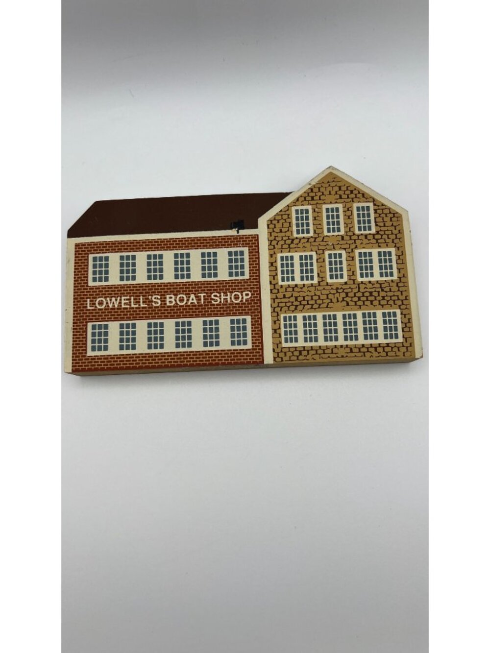 Set Of 3 Cats Meow Wooden Collectibles: Lincoln School Zangs Beer Lowells Boat S - Picture 5 of 9